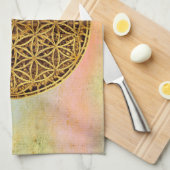 Blume des Lebens / Lebensgefühl - Goldmedaille Küchentuch (Viertel Falte)