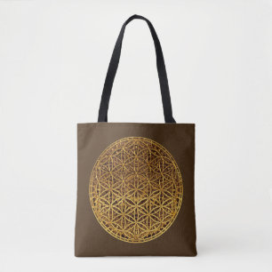 Blume des Lebens / Lebensgefühl - Goldmedaille Tasche