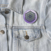 Blume des Lebens / Lebensgefühl - Lotus Contour Button (Beispiel)