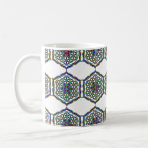 Blume des Lebens / Lebensgefühl - Lotus Contour Kaffeetasse