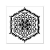 Blume des Lebens / Lebensgefühl - Lotus-Kontur Permastempel (Design)