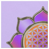 Blume des Lebens / Lebensgefühl - Lotus violet Stoff (Nahaufnahme)