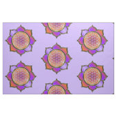 Blume des Lebens / Lebensgefühl - Lotus violet Stoff (Fat Quarter (45,7 x 55,9 cm))