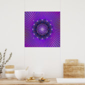 BLUME DES LEBENS / Lebensgefühl - Mandala I Poster (Küche)