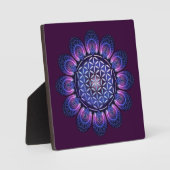 BLUME DES LEBENS / Lebensgefühl - Mandala II Fotoplatte (Vorderseite)