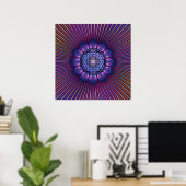 BLUME DES LEBENS / Lebensgefühl - Mandala II Poster (Heimbüro)
