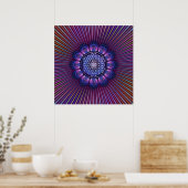 BLUME DES LEBENS / Lebensgefühl - Mandala II Poster (Küche)