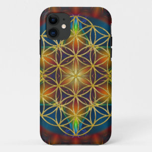 BLUME DES LEBENS / Lebensgefühl - Mandala III iPhone 11 Hülle