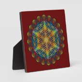 BLUME DES LEBENS / Lebensgefühl - Mandala III Fotoplatte (Vorderseite)