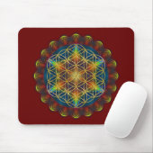 BLUME DES LEBENS / Lebensgefühl - Mandala III Mousepad (Mit Mouse)