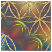Blume des Lebens / Lebensgefühl - Mandala III Stoff (Nahaufnahme)