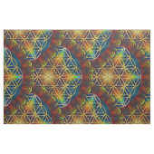 Blume des Lebens / Lebensgefühl - Mandala III Stoff (Fat Quarter (45,7 x 55,9 cm))