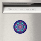 BLUME DES LEBENS / Lebensgefühl - Mandala IV Magnet (In Situ (Geschirrspüler))