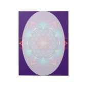 Blume des Lebens / Lebensgefühl - Mandala IV Notizblock (Rotiert)