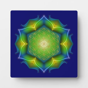 BLUME DES LEBENS / Lebensgefühl - Mandala V Fotoplatte