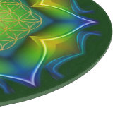 Blume des Lebens / Lebensgefühl - Mandala V Schneidebrett (Ecke)