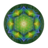 Blume des Lebens / Lebensgefühl - Mandala V Schneidebrett (Vorderseite)