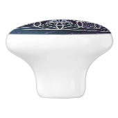 Blume des Lebens / Lebensgefühl - Metatron-Cube Keramikknauf (Seitenansicht)