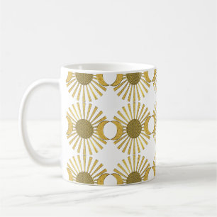 Blume des Lebens / Lebensgefühl - Moon Gold Kaffeetasse