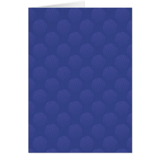 Blume des Lebens / Lebensgefühl - Muster blau (Vorne)