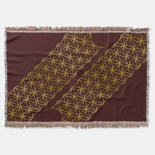 Blume des Lebens / Lebensgefühl - Muster Gold Decke