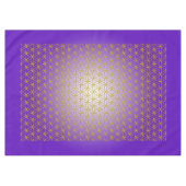 Blume des Lebens / Lebensgefühl - Muster Gold Tischdecke (Vorderseite (Horizontal))