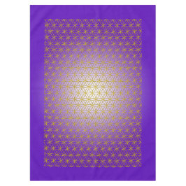 Blume des Lebens / Lebensgefühl - Muster Gold Tischdecke