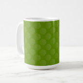 Blume des Lebens / Lebensgefühl - Muster grün Kaffeetasse (Vorderseite Links)