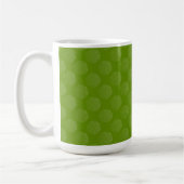 Blume des Lebens / Lebensgefühl - Muster grün Kaffeetasse (Links)