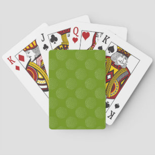 Blume des Lebens / Lebensgefühl - Muster grün Spielkarten
