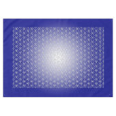 Blume des Lebens / Lebensgefühl - Muster Silber Tischdecke (Vorderseite (Horizontal))