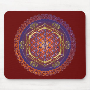 BLUME DES LEBENS / Lebensgefühl - Ornament I Mousepad