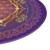 Blume des Lebens / Lebensgefühl - Ornament I Schneidebrett (Ecke)