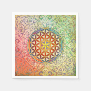 Blume des Lebens / Lebensgefühl - Ornament I Serviette