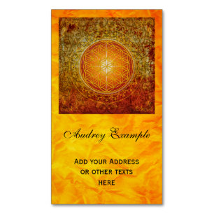 Blume des Lebens / Lebensgefühl - Ornament III Magnetische Visitenkarte