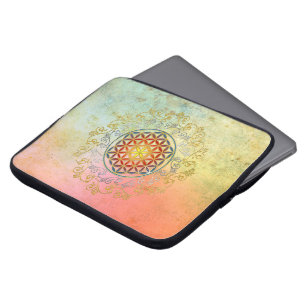 Blume des Lebens / Lebensgefühl - Ornament IV BG Laptopschutzhülle