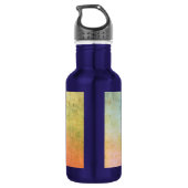 Blume des Lebens / Lebensgefühl - Ornament IV BG Trinkflasche (Rückseite)