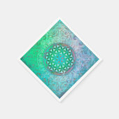 Blume des Lebens / Lebensgefühl - Ornament IV Serviette (Ecke)