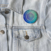 Blume des Lebens / Lebensgefühl - Ornament VI Button (Beispiel)