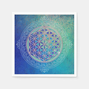 Blume des Lebens / Lebensgefühl - Ornament VI Serviette