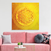 Blume des Lebens / Lebensgefühl - Ornament VII Leinwanddruck (Insitu (Wohnzimmer))