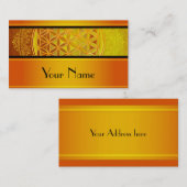 Blume des Lebens / Lebensgefühl - Ornament VII Visitenkarte (Vorne/Hinten)