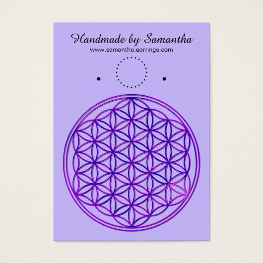 Blume des Lebens / Lebensgefühl - pinkblau (Vorderseite)