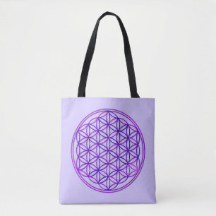 Blume des Lebens / Lebensgefühl - pinkblau Tasche
