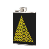 Blume des Lebens / Lebensgefühl - Pyramide Flachmann (Links)