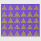 Blume des Lebens / Lebensgefühl - Pyramide Geschenkpapier (Flach)