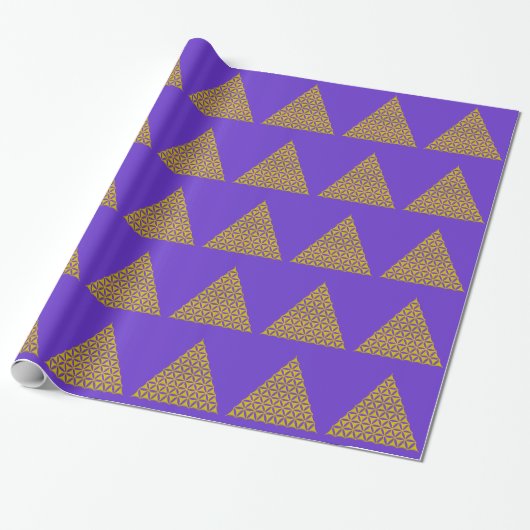 Blume des Lebens / Lebensgefühl - Pyramide Geschenkpapier (Ungerollt)