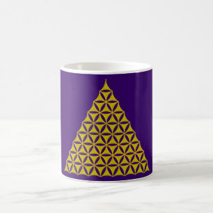 Blume des Lebens / Lebensgefühl - Pyramide Kaffeetasse