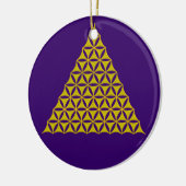 Blume des Lebens / Lebensgefühl - Pyramide Keramikornament (Links)