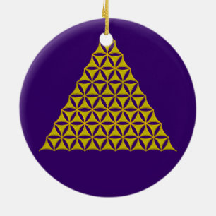 Blume des Lebens / Lebensgefühl - Pyramide Keramikornament